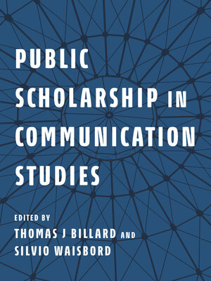 cover image of Public Scholarship in Communication Studies